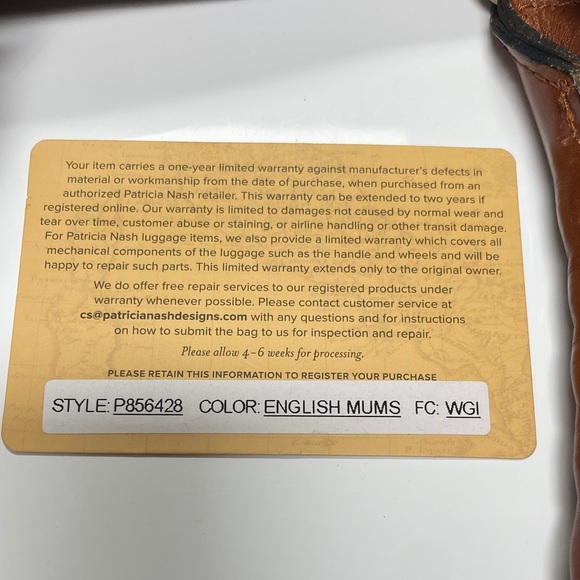 Patricia Nash, leather new without tags Floral Leather Tote Bag in Brown and Red - Picture 8 of 12